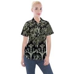 Weave Haeckel Lichenes Photobionten Women s Short Sleeve Pocket Shirt