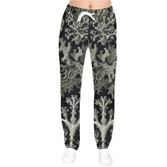 Weave Haeckel Lichenes Photobionten Women Velvet Drawstring Pants