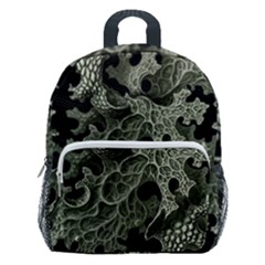 Weave Haeckel Lichenes Photobionten Kids  Age 5-10 Lightweight School Backpack With Side Pockets by Cemarart