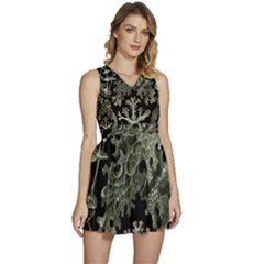 Weave Haeckel Lichenes Photobionten Sleeveless High Waist Mini Dress