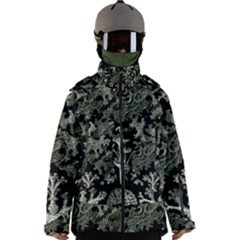 Weave Haeckel Lichenes Photobionten Men s Zip Ski And Snowboard Waterproof Breathable Jacket