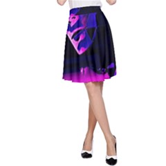 Counting Coup Ultraviolet A-line Skirt by MRNStudios