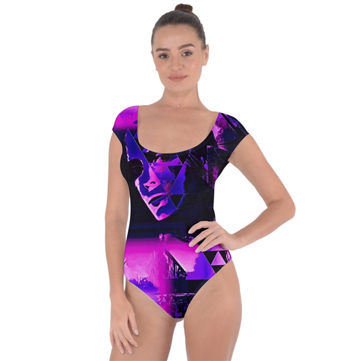 Counting Coup Ultraviolet Short Sleeve Leotard 