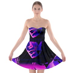 Counting Coup Ultraviolet Strapless Bra Top Dress