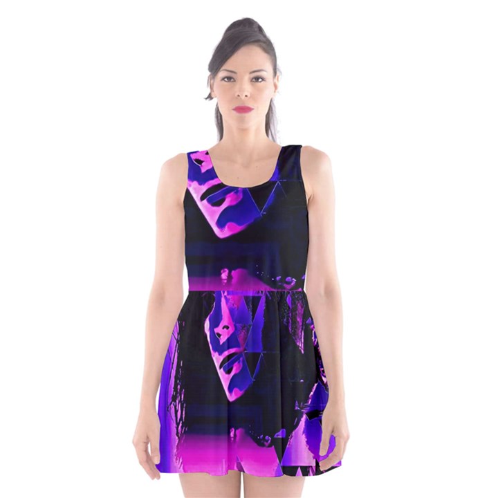 Counting Coup Ultraviolet Scoop Neck Skater Dress