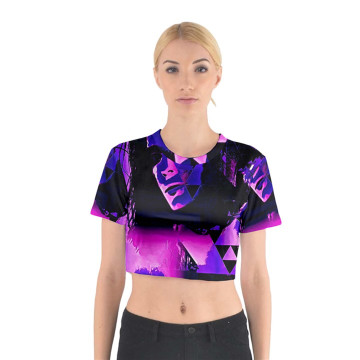 Counting Coup Ultraviolet Cotton Crop Top