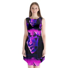 Counting Coup Ultraviolet Sleeveless Chiffon Dress  