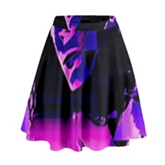 Counting Coup Ultraviolet High Waist Skirt by MRNStudios