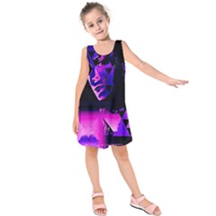 Counting Coup Ultraviolet Kids  Sleeveless Dress by MRNStudios