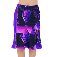 Counting Coup Ultraviolet Short Mermaid Skirt