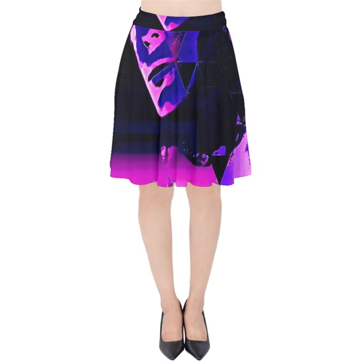 Counting Coup Ultraviolet Velvet High Waist Skirt