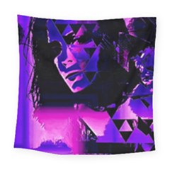 Counting Coup Ultraviolet Square Tapestry (large)