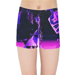 Counting Coup Ultraviolet Kids  Sports Shorts