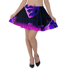 Counting Coup Ultraviolet Velvet Skater Skirt