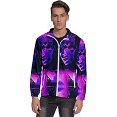 Counting Coup Ultraviolet Men s High Neck Windbreaker