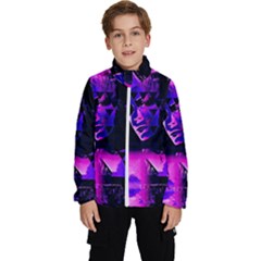 Counting Coup Ultraviolet Kids  High Neck Windbreaker