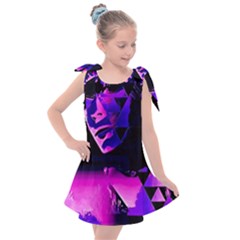 Counting Coup Ultraviolet Kids  Tie Up Tunic Dress by MRNStudios