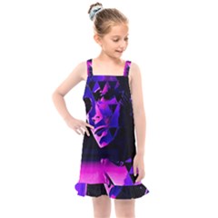 Counting Coup Ultraviolet Kids  Overall Dress by MRNStudios