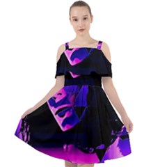 Counting Coup Ultraviolet Cut Out Shoulders Dress