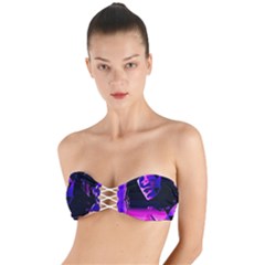 Counting Coup Ultraviolet Twist Bandeau Bikini Top