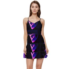 Counting Coup Ultraviolet Short Frill Dress