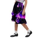 Counting Coup Ultraviolet Kids  Ruffle Flared Wrap Midi Skirt View2