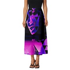 Counting Coup Ultraviolet Classic Midi Chiffon Skirt