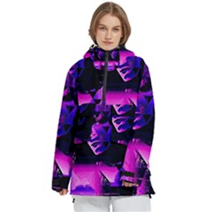 Counting Coup Ultraviolet Women s Pullover Zip Ski And Snowboard Waterproof Breathable Jacket