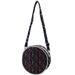 Vintage Style Christmas Decoration Pattern Motif Crossbody Circle Bag