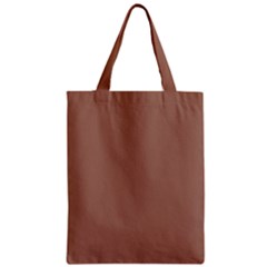 Mocha Mousse Hex Code #a47864 Zipper Classic Tote Bag by dressshop