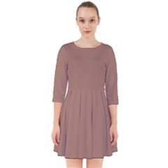 Mocha Mousse Hex Code #a47864 Smock Dress