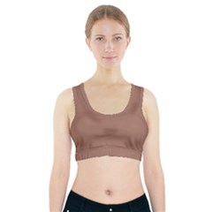 Mocha Mousse Hex Code #a47864 Sports Bra With Pocket