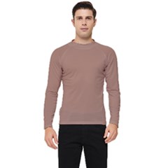 Mocha Mousse Hex Code #a47864 Men s Long Sleeve Rash Guard by dressshop