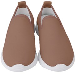 Mocha Mousse Hex Code #a47864 Kids  Slip On Sneakers by dressshop