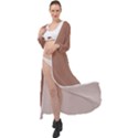 Mocha Mousse Hex Code #a47864 Maxi Chiffon Beach Wrap View1