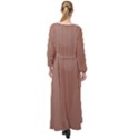 Mocha Mousse Hex Code #a47864 Maxi Chiffon Beach Wrap View2