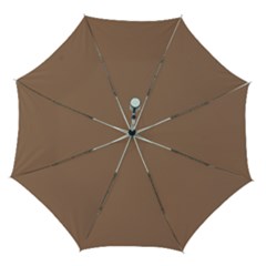 Mocha Mousse Hex Code #a47864 Automatic Folding Umbrella With Case (medium) by dressshop