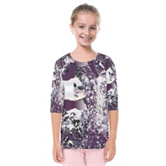 Marina Paper Cut Kids  Quarter Sleeve Raglan T-shirt