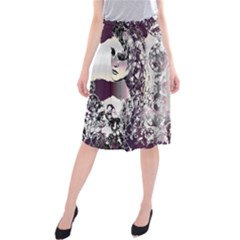 Marina Paper Cut Midi Beach Skirt