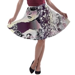 Marina Paper Cut A-line Skater Skirt