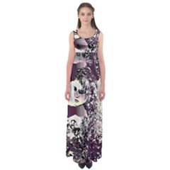 Marina Paper Cut Empire Waist Maxi Dress