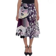 Marina Paper Cut Perfect Length Midi Skirt