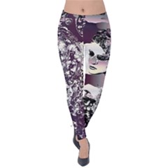 Marina Paper Cut Velvet Leggings