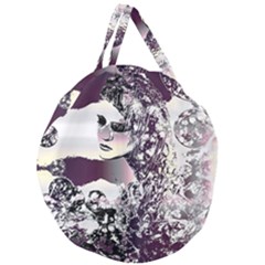 Marina Paper Cut Giant Round Zipper Tote