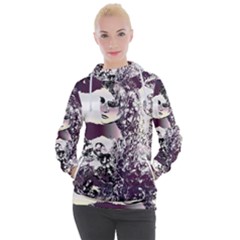 Marina Paper Cut Women s Hooded Pullover