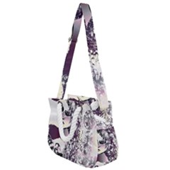 Marina Paper Cut Rope Handles Shoulder Strap Bag