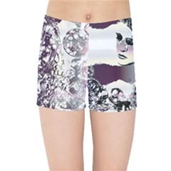 Marina Paper Cut Kids  Sports Shorts by MRNStudios