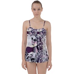 Marina Paper Cut Babydoll Tankini Set