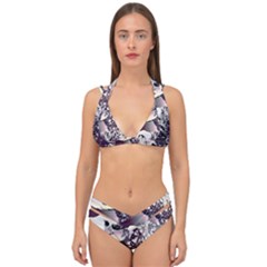 Marina Paper Cut Double Strap Halter Bikini Set