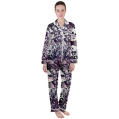 Marina Paper Cut Women s Long Sleeve Satin Pajamas Set